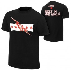 WWE футболка рестлера СМ Панка, Best in the Word, CM Punk, черная